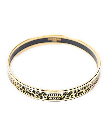 Hermes Leather Goods Enamel Bangle PM (view 2)