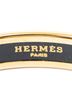 Hermes Leather Goods Gold Toned Enamel Bangle PM One size - photo 4