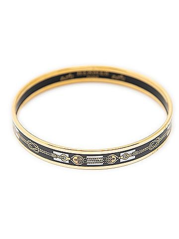 Hermes Leather Goods Enamel Bangle PM (view 2)
