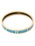 Hermes Leather Goods Blue Enamel Bangle PM One size - photo 2