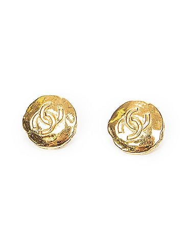 Chanel CC Round Clip On Earrings (view 1)