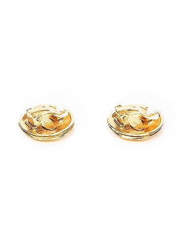 Chanel CC Round Clip On Earrings (view 2)