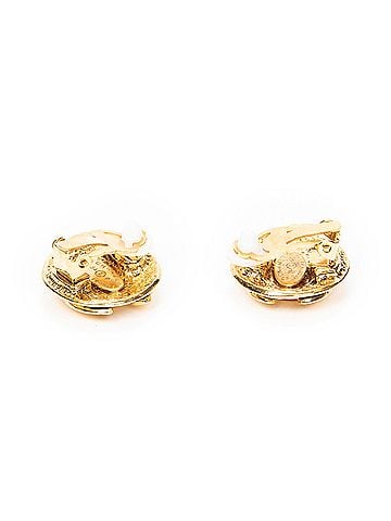 Chanel CC Round Clip On Earrings (view 2)