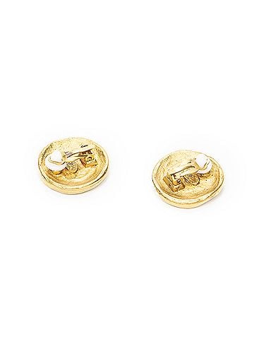 Chanel CC Round Clip On Earrings (view 2)