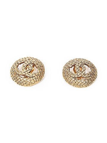 Chanel CC Round Clip On Earrings (view 1)