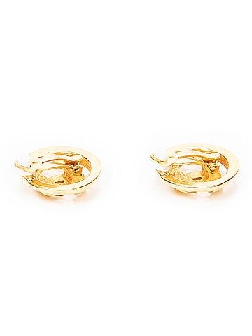 Chanel CC Round Clip On Earrings (view 2)