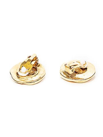 Chanel CC Round Clip On Earrings (view 2)