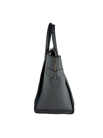 Céline Celine Luggage Mini Shopper Handbag, Leather, Gray Gold, Women's, z10594 (view 2)