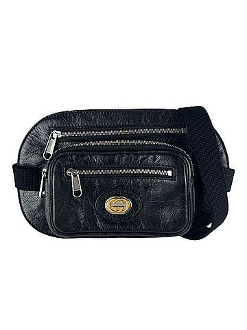 Gucci Gucci GUCCI Body Bag Waist Leather Black Men's 575857 z10590 (view 1)