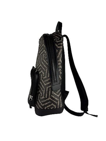Gucci Gucci Geometric Kaleido Backpack, GG Supreme Canvas, Black/Brown, Men's, 406370 z10582 (view 2)