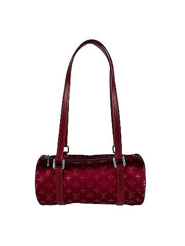 Louis Vuitton Louis Vuitton LOUIS VUITTON Handbag Monogram Satin Little Papillon Red Women's M92353 z10576 (view 1)
