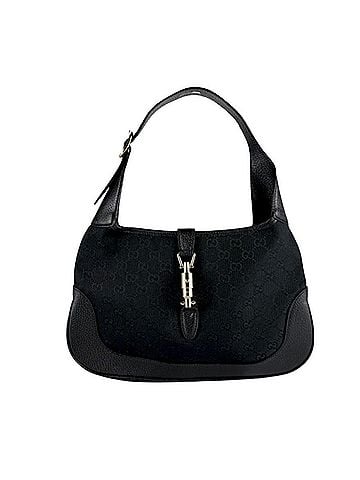 Gucci Gucci GUCCI Handbag New Jackie GG Canvas Leather Black Women's 153696 z10202 (view 1)