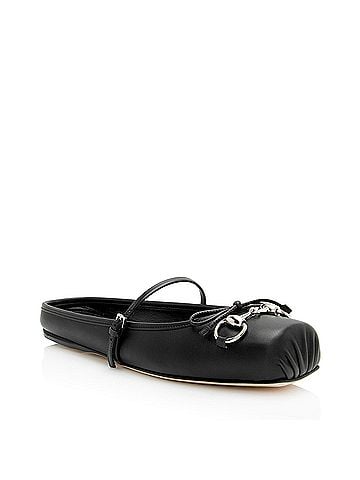 Gucci Gucci Leather Horsebit Ballet Mules- Size 8.5 / 38.5 (view 1)