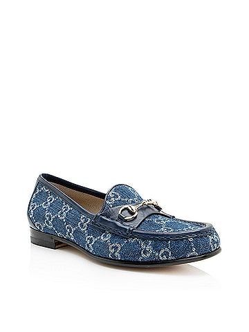 Gucci Gucci GG Denim Horsebit 1953 Loafers - Size 8 / 38 (view 1)