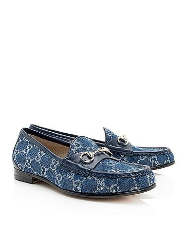 Gucci Gucci GG Denim Horsebit 1953 Loafers - Size 8 / 38 (view 2)
