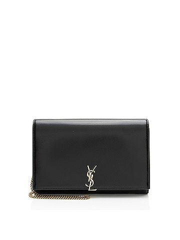 Saint Laurent Saint Laurent Smooth Calfskin Monogram Cassandre Chain Wallet (view 1)