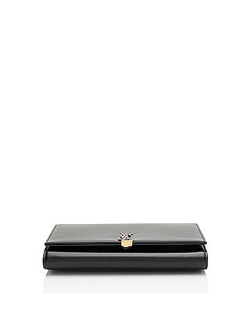 Saint Laurent Saint Laurent Smooth Calfskin Monogram Cassandre Chain Wallet (view 2)