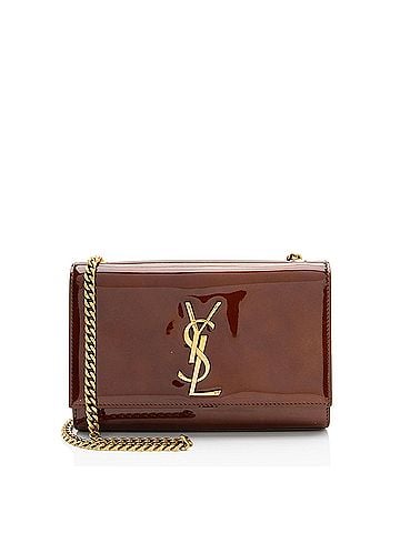 Saint Laurent Saint Laurent Patent Leather Monogram Kate Small Shoulder Bag (view 1)