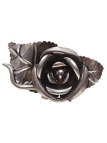 Prada Prada rose bangle metal 3D flower petals bracelet (view 2)