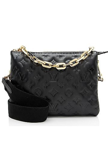 Louis Vuitton Louis Vuitton Monogram Embossed Lambskin Coussin PM Shoulder Bag (view 1)
