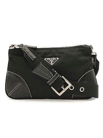 Prada PRADA TESSUTO LIGHT Shoulder Bag, Nylon and Leather, NERO Black (BR1061) (view 1)