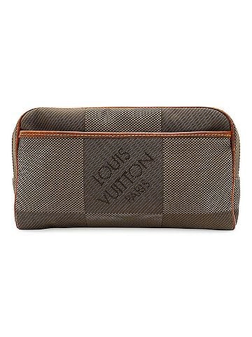 Louis Vuitton LOUIS VUITTON Damier Geant Acrobat Bag, Body Waist Canvas Leather, Tail Khaki M93619 (view 1)
