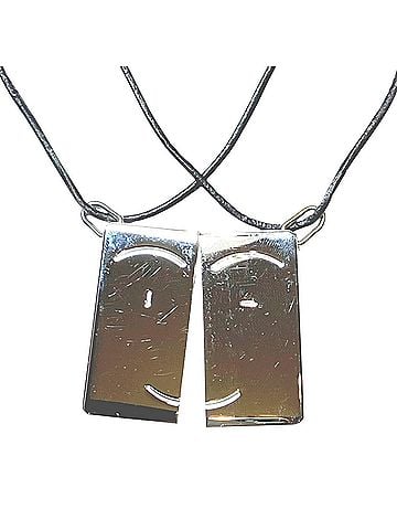 Hermès Hermes Symbol Series Smile Pair Plate Necklace - Accessory Total Weight 42g 20cm Metal (view 1)