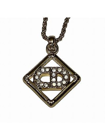Christian Dior Christian Dior necklace, accessory. Total weight 8.8g, 42cm, GP rhinestone. (view 1)