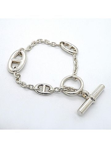 Hermès Hermes Chaine d'Ancre Farandole Bracelet, Sterling Silver 925, Men's &amp; Women's (view 2)