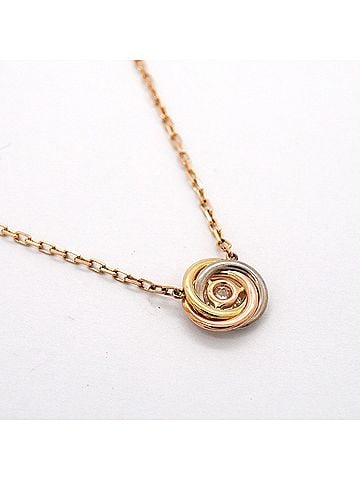 Cartier Cartier Trinity Necklace, 1PD (1 diamond), available in 18K Yellow Gold (KYG), White (18KWG), and Pink (18KPG), for women. (view 2)