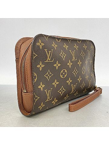 Louis Vuitton Louis Vuitton Monogram Orsay Clutch Bag M51790 Brown Men's (view 2)
