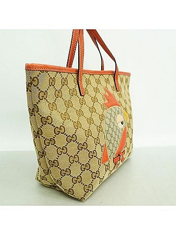 Gucci Gucci GG Canvas Tote Bag, Beige, Women's (view 2)