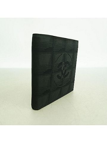 Chanel Chanel New Travel Nylon Canvas Wallet, Black, Women's (view 2)