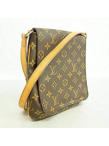 Louis Vuitton Louis Vuitton Monogram Musette Salsa Short Strap Shoulder Bag M51258 Brown Women's (view 2)