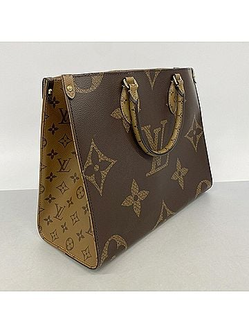 Louis Vuitton Louis Vuitton Monogram Giant Reverse OnTheGo MM Tote Bag M45321 Brown 2-way bag for women (view 2)