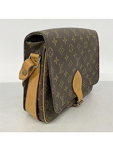 Louis Vuitton Louis Vuitton Monogram Cartouchiere GM Shoulder Bag M51252 Brown Women's (view 2)