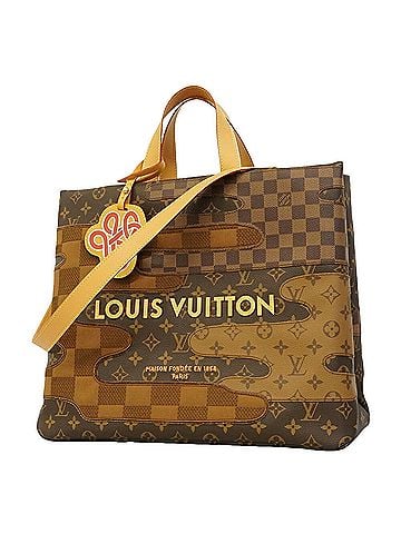 Louis Vuitton Louis Vuitton Monogram Landscape Shopper Tote MM M15274 Brown 2-way bag NIGO Women's (view 1)