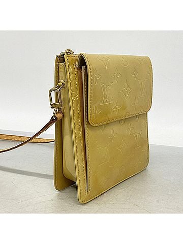 Louis Vuitton Louis Vuitton Vernis Mott Shoulder Bag M91136 Beige Women's (view 2)