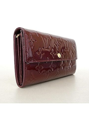 Louis Vuitton Louis Vuitton Vernis Portefeuille Sarah Long Wallet M91521 Rouge Fauviste (Women's) (view 2)