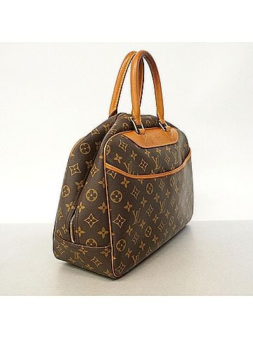 Louis Vuitton Louis Vuitton Monogram Deauville Handbag M47270 Brown Women's (view 2)
