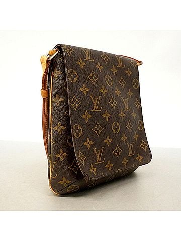 Louis Vuitton Louis Vuitton Monogram Musette Salsa Short Strap Shoulder Bag M51258 Brown Women's (view 2)