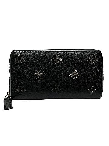 Gucci Gucci Bee &amp; Star Round Zip Wallet Long Leather 495062 (view 1)