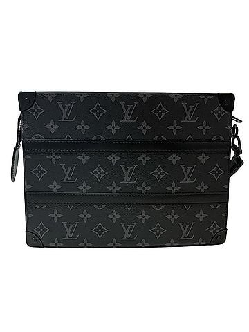 Louis Vuitton Louis Vuitton Trunk Pochette Clutch Bag, Monogram Eclipse, Toile Canvas, M45937 (view 2)