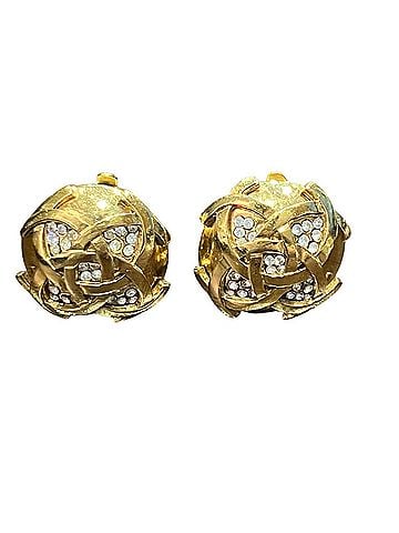 Chanel Chanel earrings, accessory, total weight 19.6g, GP (gold plated). (view 1)