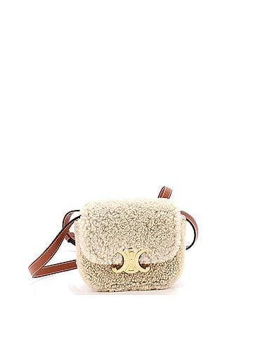 Céline Triomphe Shoulder Bag Shearling Mini (view 1)