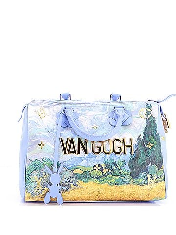Louis Vuitton Speedy Handbag Limited Edition Jeff Koons Van Gogh Print Canvas 30 (view 1)