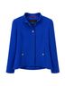 Nina Mclemore 100% Wool 100% Silk Blue Blazer Size 8 - photo 1