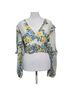 Privy 100% Polyester 100% Polyester Floral White Short Sleeve T-Shirt Size M - photo 1