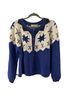 L.L.Bean Stars Blue White Cardigan Size XL - photo 1