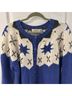 L.L.Bean Stars Blue White Cardigan Size XL - photo 5